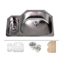 Pegasus Offset Double Bowl Kitchen Sink Kitchen Sinks: Find Apron and ...